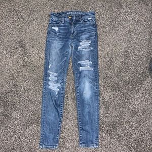 American Eagle skinny jeans.